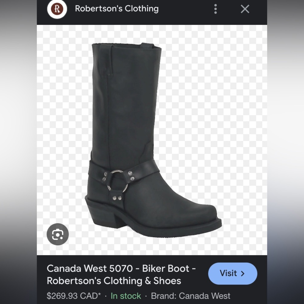 Canada West 5070 Biker Boots